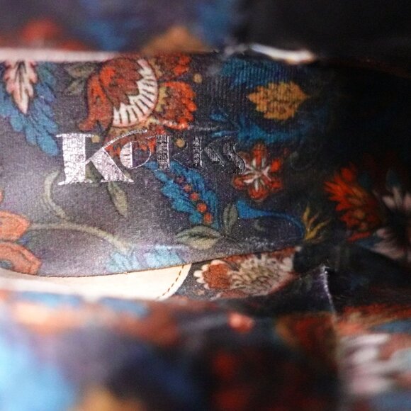 NWOB Korks Heidi Ankle Heeled Bootie Sz 9.5 M Black Faux Leather Buckle - Picture 8 of 9